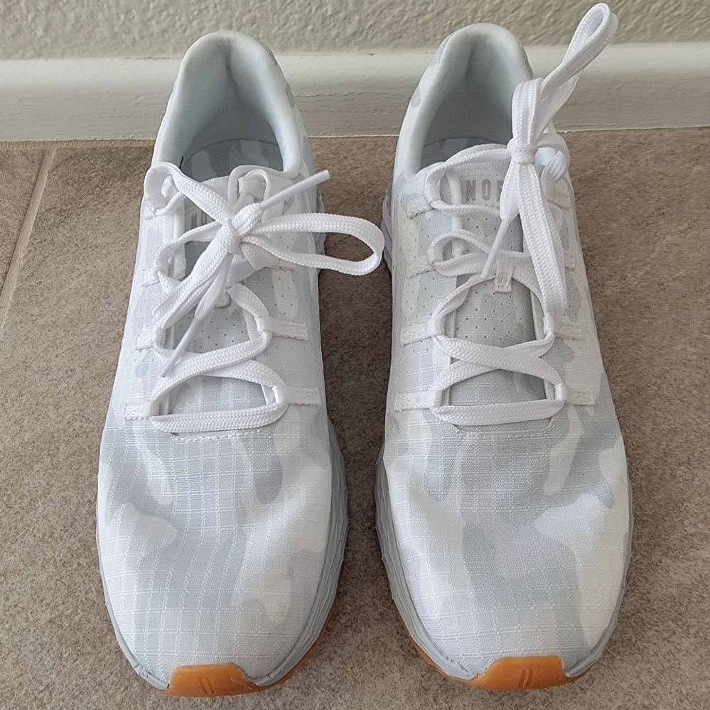 NoBull Women's White Camo Ripstop Runner